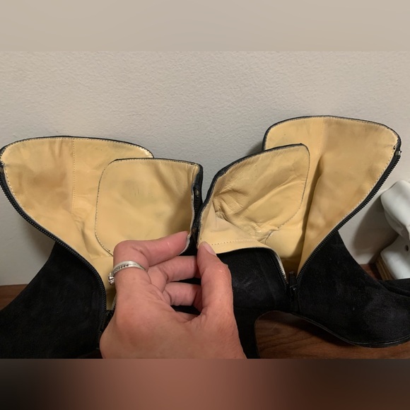 Chantal Italy Black suede leather size 10M - Picture 3 of 11